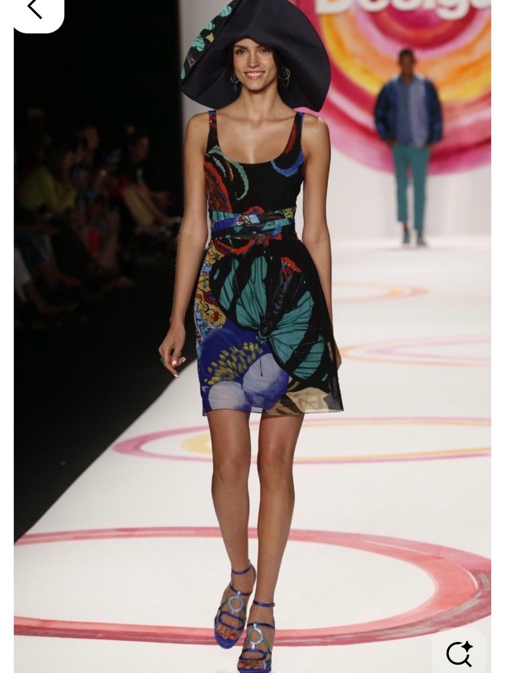 Desigual Multicolor Abstract Floral Dress Size M